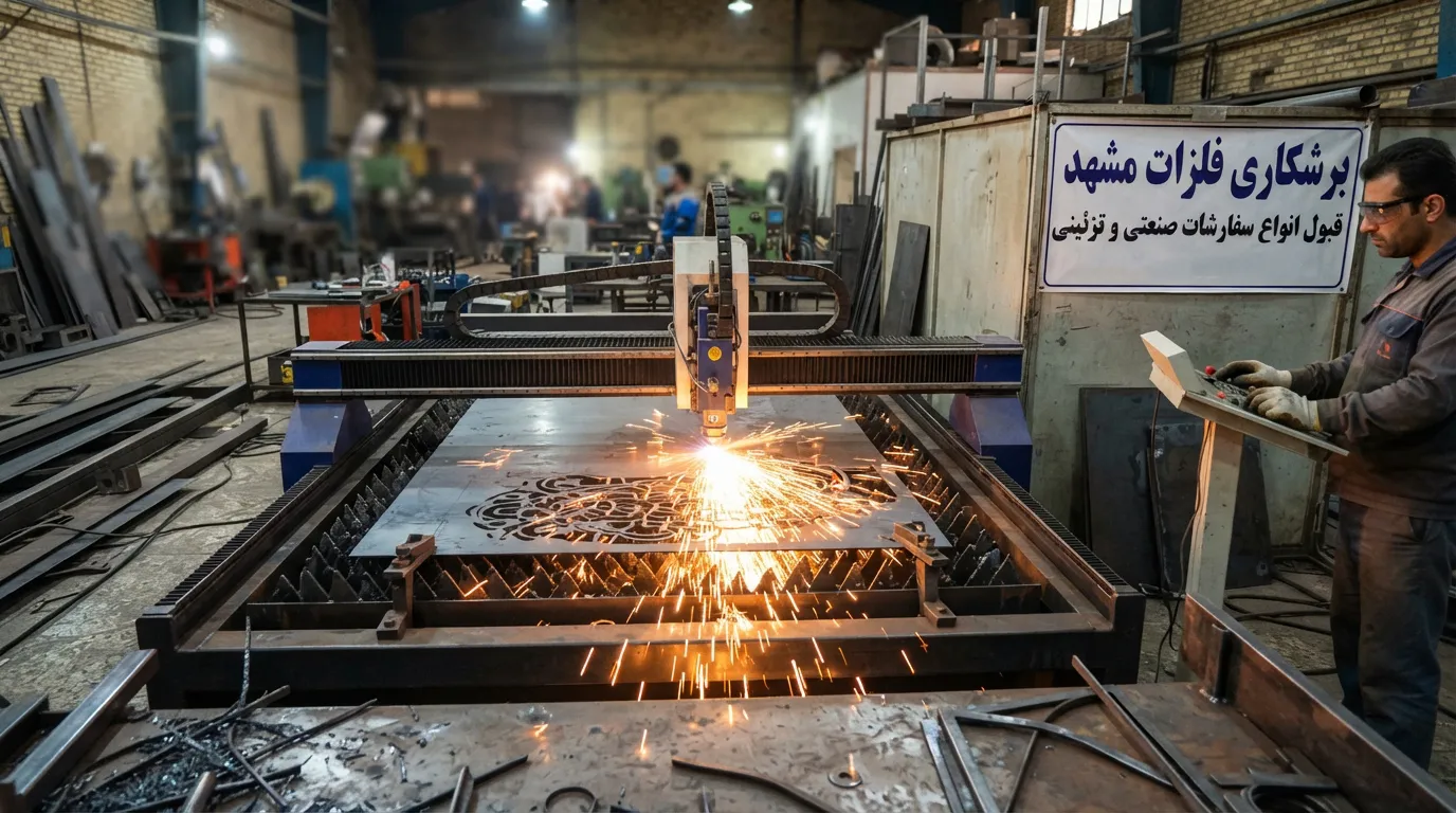 برش لیزر فلزات در مشهد تابلو